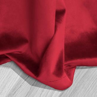 Czerwona Zasłona Welurowa 140x250 Velvet Soft