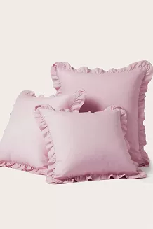 Poszewka do pościeli z falbanką RUFFY PREMIUM 50x70 pudrowa