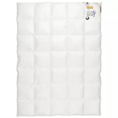 Kołdra puchowa CAŁOROCZNA 180x200 SILVER kremowa 90% puch