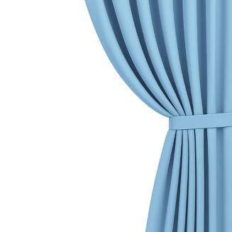 Szarfa do zasłony Hold 8x140 welurowa błękitna