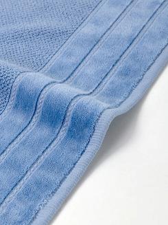 Ręcznik bawełniany o ryżowej strukturze Loren 100x150 niebieski