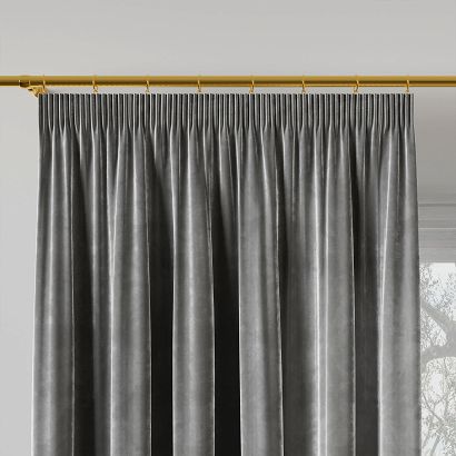 Zasłona gotowa na taśmie VELVI 140x260 antracytowa