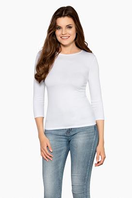 Gładka bluzka damska GWEN biała