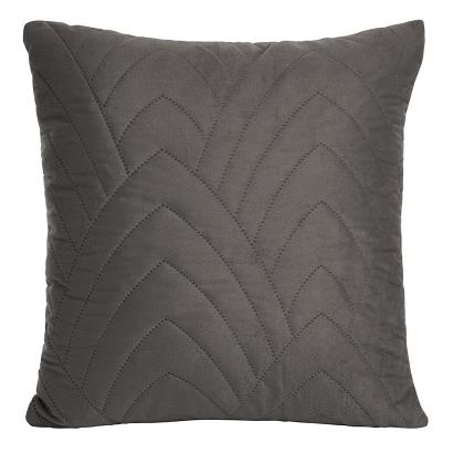 Poszewka dekoracyjna LUIZ6 40x40 Eurofirany grafitowa pikowana w fantazyjny wzór