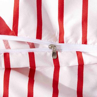 Biała Świąteczna Pościel z Mikrofibry z Nadrukiem 160x200 Xmass Bow