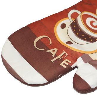 Rękawice kuchenne 18x27 z magnesem 2 szt. kawowy poranek