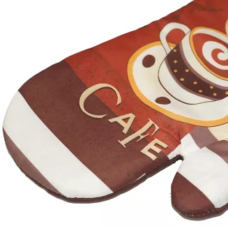 Rękawice kuchenne 18x27 z magnesem 2 szt. kawowy poranek