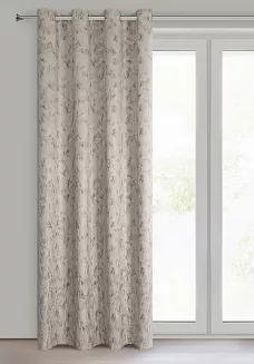Zasłona gotowa na przelotkach KORNELIA 140x250 Eurofirany miodowy