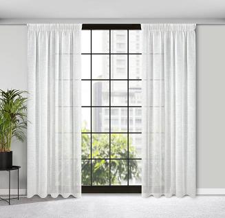 Zasłona gotowa na taśmie KELSI 140x270 Eurofirany naturalny