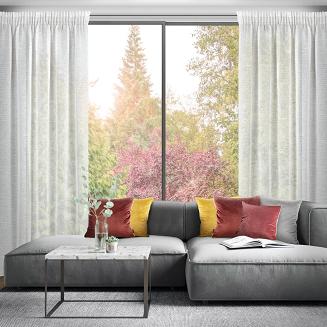 Zasłona gotowa na taśmie KELSI 140x270 Eurofirany naturalny