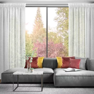 Zasłona gotowa na taśmie KELSI 140x270 Eurofirany naturalny