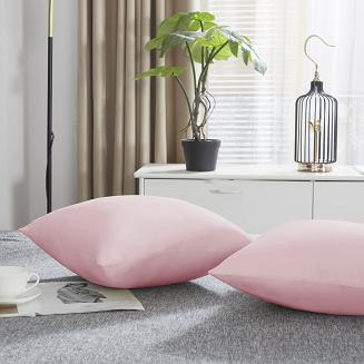 Poszewka satyna bawełniana SIN 40x40 pudrowa