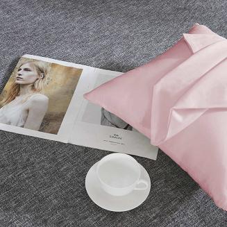 Poszewka satyna bawełniana SIN 40x40 pudrowa