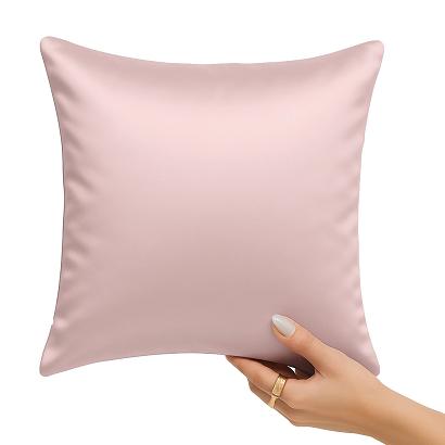 Poszewka satyna bawełniana SIN 40x40 pudrowa