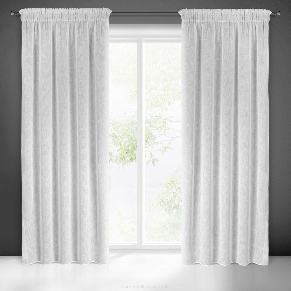 Firana gotowa na taśmie ALICJA 140x270 Eurofirany biały