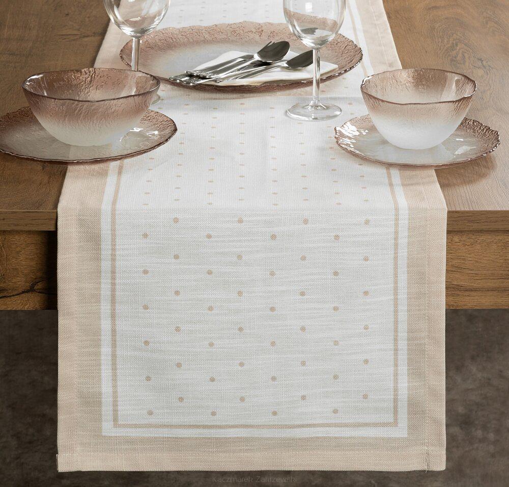 Obrus dekoracyjny SUMMER15 40x140 Eurofirany naturalny