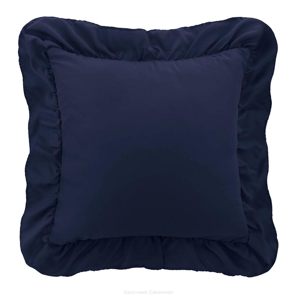 Poszewka do pościeli z falbanką RUFFY 40x40 granatowa