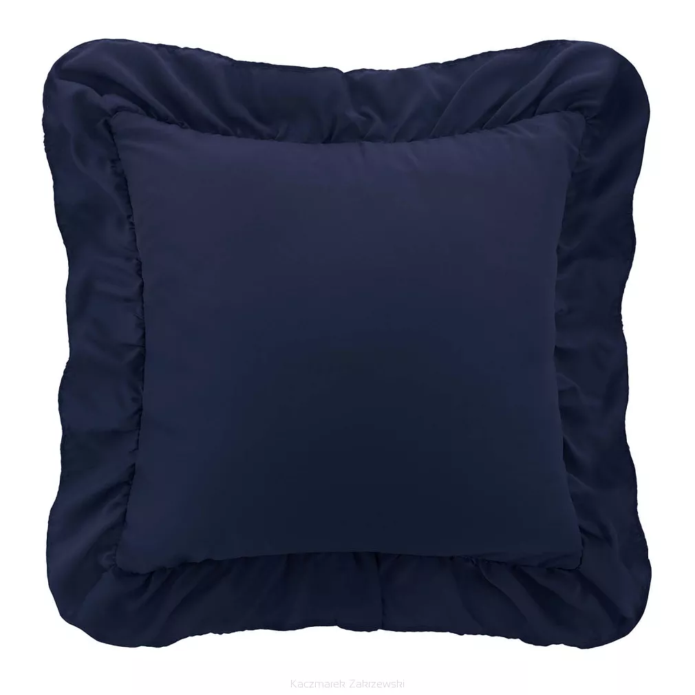 Poszewka do pościeli z falbanką RUFFY 40x40 granatowa