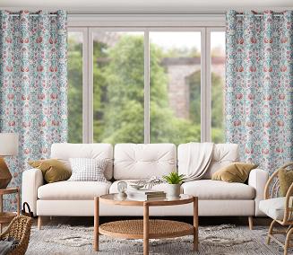 Zasłona gotowa na przelotkach ASHLEY 135x250 Eurofirany biały