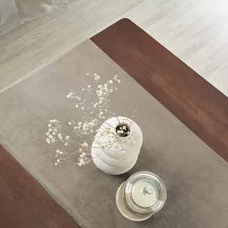 Bieżnik dekoracyjny SOFT 40x180 welurowy beżowy