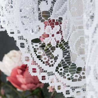 Firanka żakardowa gotowa na żabki BERENIKA 330x130 biała