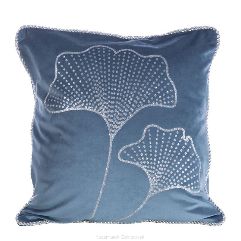 Poszewka dekoracyjna FRES-2 45x45 Eurofirany granatowa+srebrna