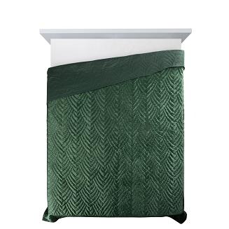 Narzuta dekoracyjna LUIZ 170x210 ciemnozielony