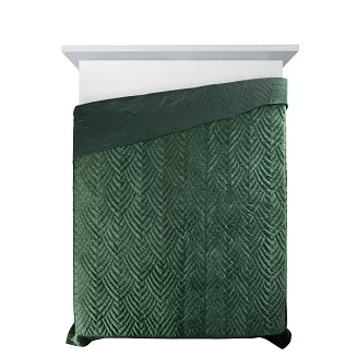 Narzuta dekoracyjna LUIZ 170x210 ciemnozielony