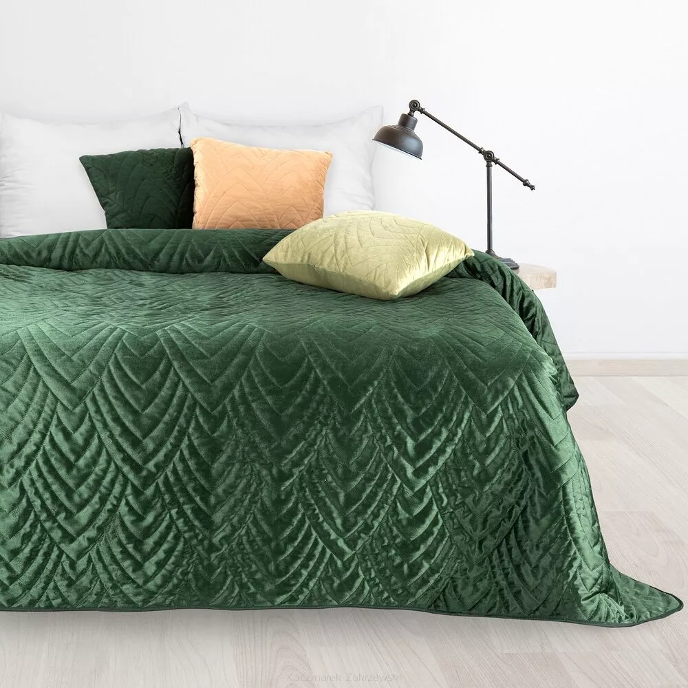Narzuta dekoracyjna LUIZ 170x210 ciemnozielony