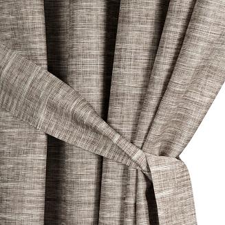 Zasłona gotowa na szelkach GARDEN 155x240 Eurofirany brązowy