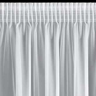 Zasłona gotowa na taśmie ROSES 140x270 Eva Minge Eurofirany biały