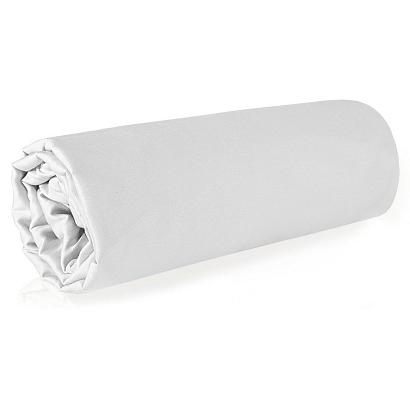 Prześcieradło satynowe bez gumki NOVA 160x210 Eurofirany białe