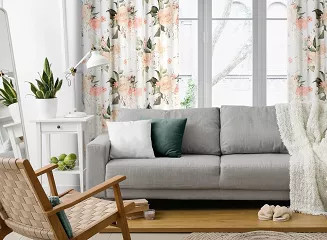 Zasłona gotowa na taśmie ROSE 135x270 Eurofirany biały