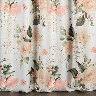 Zasłona gotowa na taśmie ROSE 135x270 Eurofirany biały
