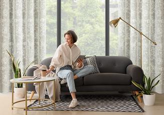 Zasłona gotowa na przelotkach LILY 140x250 Eurofirany