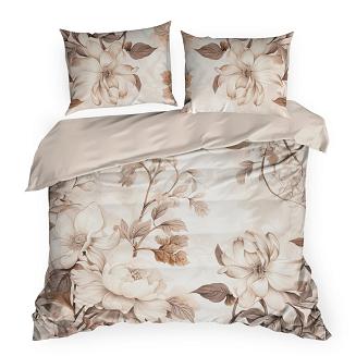 Pościel satynowa DAKOTA 160x200 Eva Minge Eurofirany ciemnobeżowy