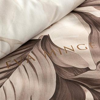 Pościel satynowa DAKOTA 160x200 Eva Minge Eurofirany ciemnobeżowy