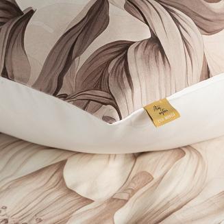 Pościel satynowa DAKOTA 160x200 Eva Minge Eurofirany ciemnobeżowy