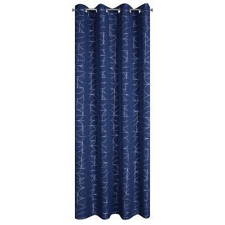 Zasłona gotowa na przelotkach EVI 140x250 Eurofirany granatowy