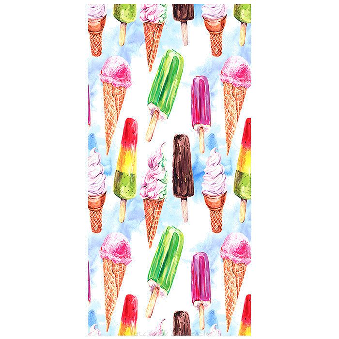 Ręcznik plażowy 70x140 wzór lody na patyku