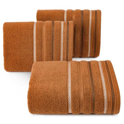 Ręcznik bawełniany LIVIA3 30x50 Eurofirany ceglany