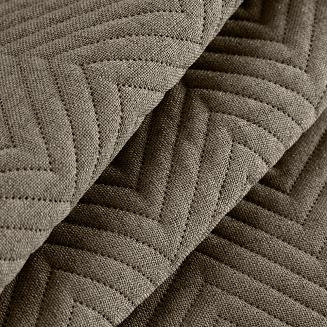 Narzuta dekoracyjna LEN 200x220 ciemnobeżowy