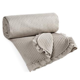 Narzuta dekoracyjna FALBANKA 210x170 ciemnobeżowy