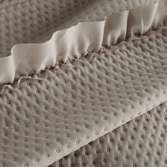 Narzuta dekoracyjna FALBANKA 210x170 ciemnobeżowy