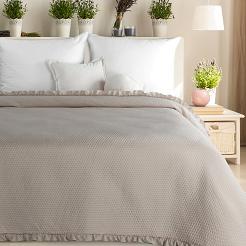 Narzuta dekoracyjna FALBANKA 210x170 ciemnobeżowy