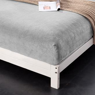 Prześcieradło polarowe z gumką MIŚ 200x220 szare