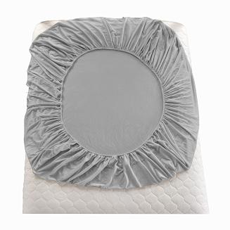 Prześcieradło polarowe z gumką MIŚ 200x220 szare