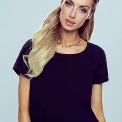 Bluzka damska z wycięciem na plecach i kokardą Ilza czarna