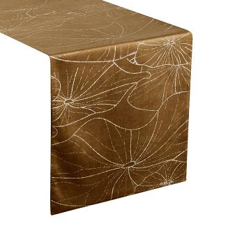 Obrus dekoracyjny BLINK 35x220 Eurofirany brązowy