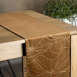 Obrus dekoracyjny BLINK 35x220 Eurofirany brązowy